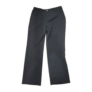 Lauren Ralph Lauren Black Wool Pants Pockets Straight Leg Soft Women's 12